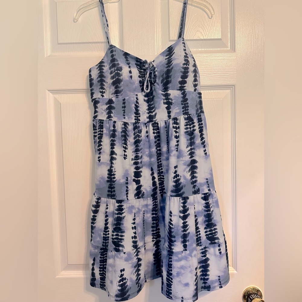 Blue Tie- Die Dress